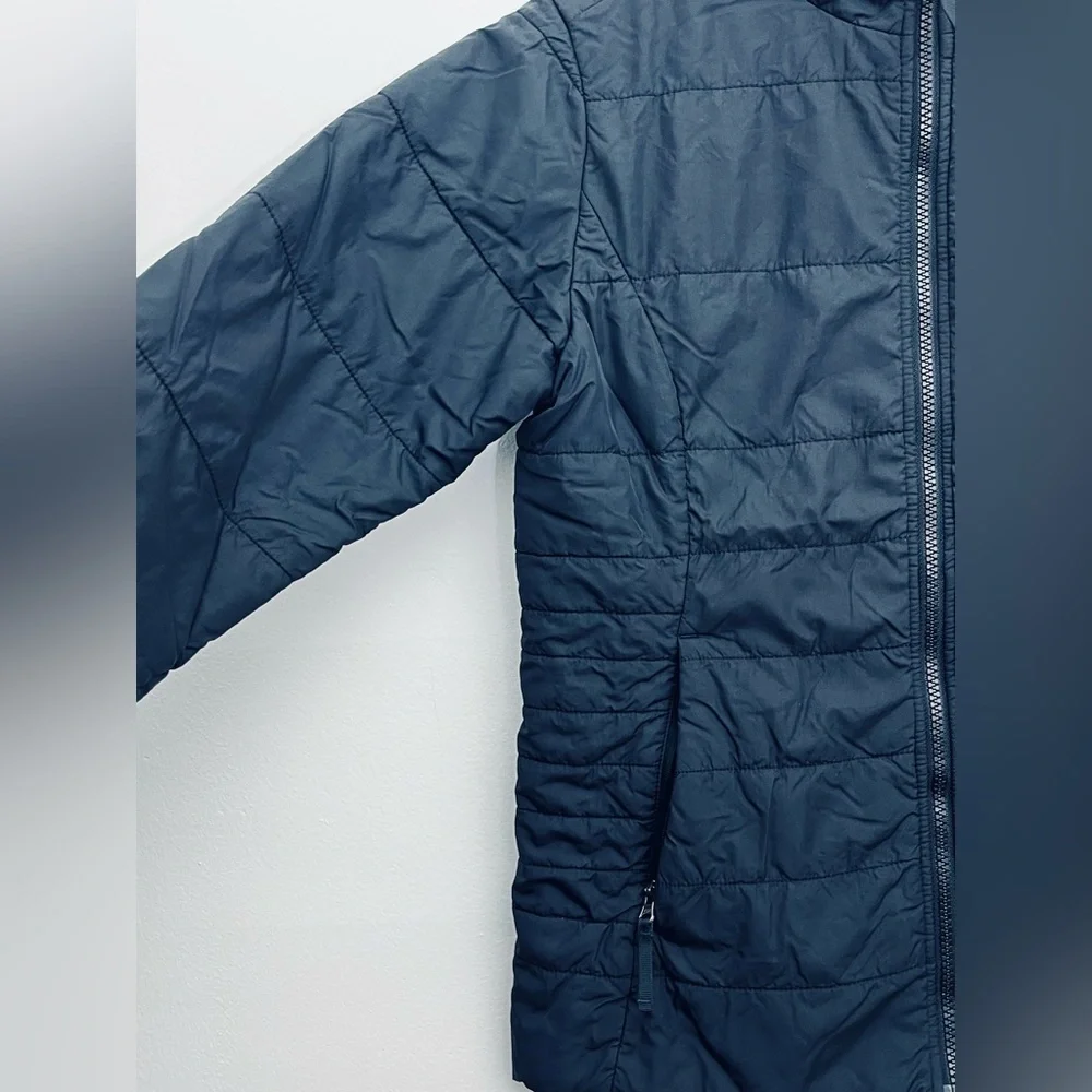 The North Face Girls 14/16 Insulated Puffer Jacket Black Lightweight Zip Coat